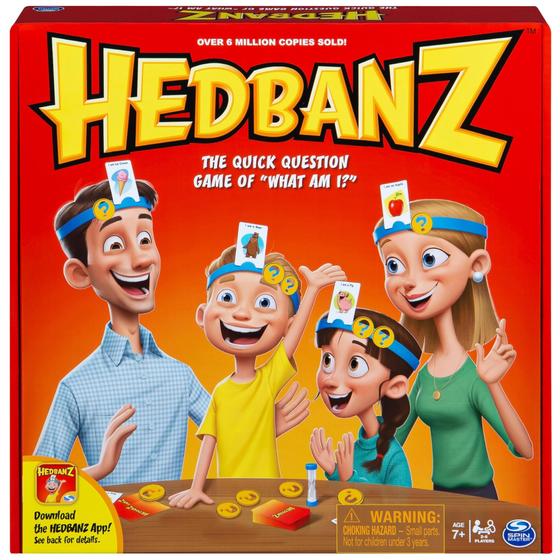 Imagem de Hedbanz: Jogo de Adivinhação Familiar - Perguntas Rápidas para Crianças e Adultos