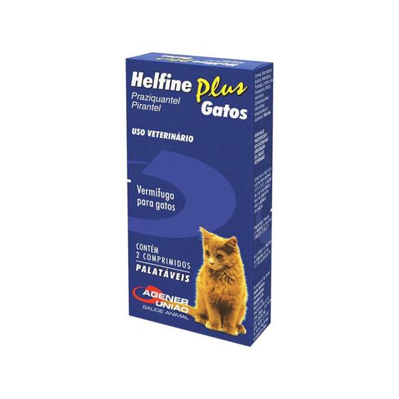 Imagem de HELFINE PLUS GATOS - caixa com 2 compr. - Virbac