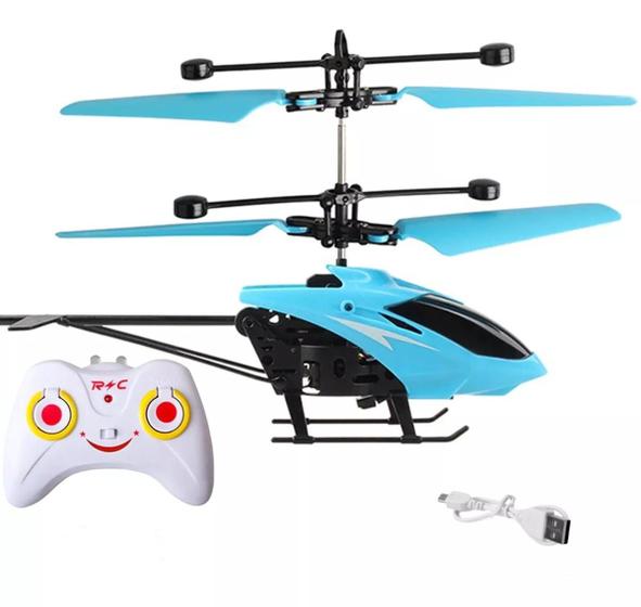 Helicoptero Brinquedo Com Controle Remoto Recarregável E Sensor(az) - Toy King Imagem de Helicoptero Brinquedo Com Controle Remoto Recarregável E Sensor(az)