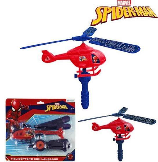 Helicoptero com Lancador a Corda Homem Aranha Spider Man na Cartela ...