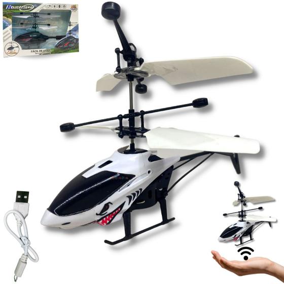 Imagem de Helicóptero De Brinquedo Com Sensor Mini Drone Recarregável