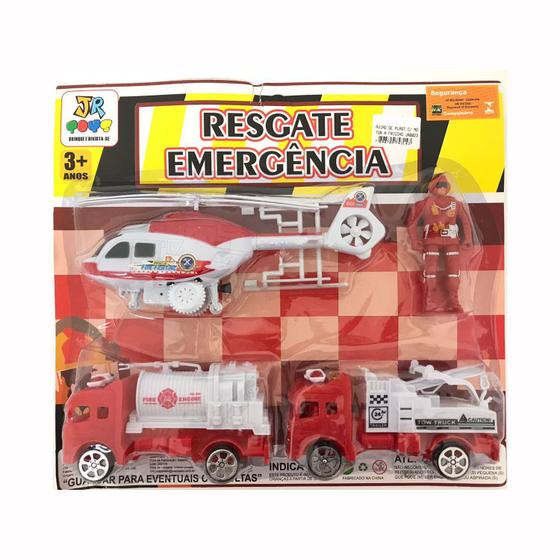 Imagem de Helicóptero e Carrinhos Resgate de Emergência com Fricção