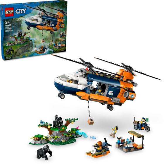 Imagem de Helicóptero Explorador Acampamento Base - Lego 60437