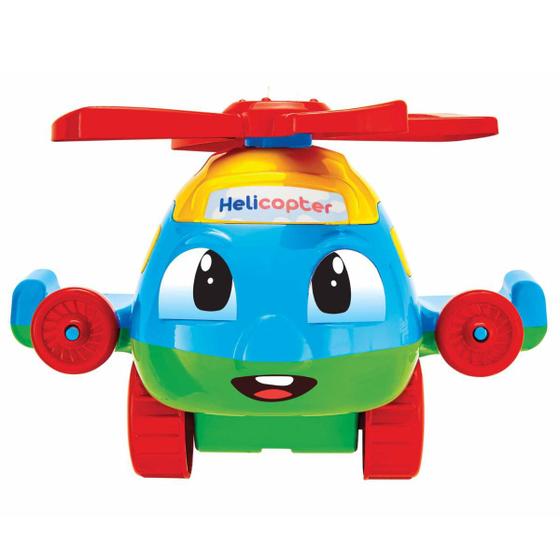 Imagem de Helicoptero infantil helicopter baby colorido para bebes - jxp brink