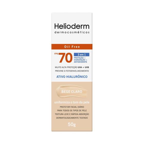 Imagem de Helioderm Prot. Solar Facial Bege Claro FPS 70 - Kley Hertz