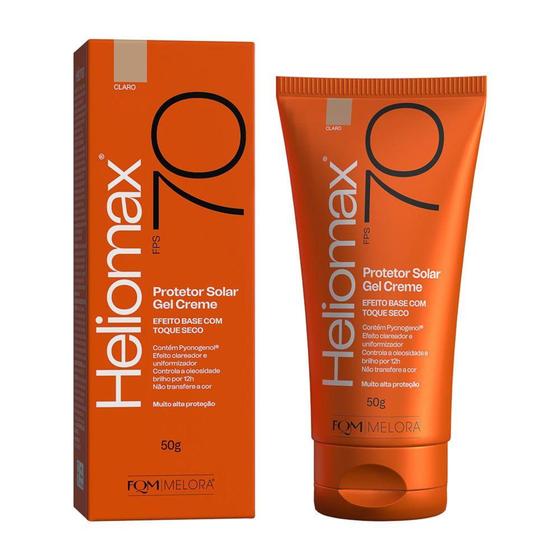 Imagem de Heliomax Protetor Solar Gel Creme FPS 70 Cor Claro 50g