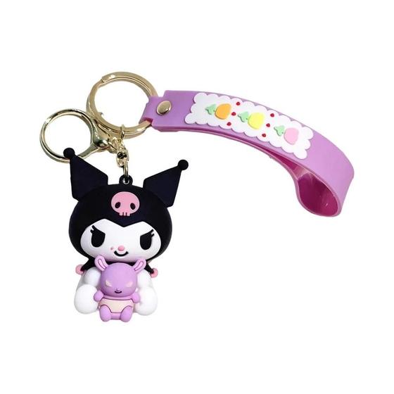 Imagem de Hello Kitty Kuromi My Melody Cinnamoroll Anime Chaveiro Pvc Action Figural Modelo Chaveiro Presentes