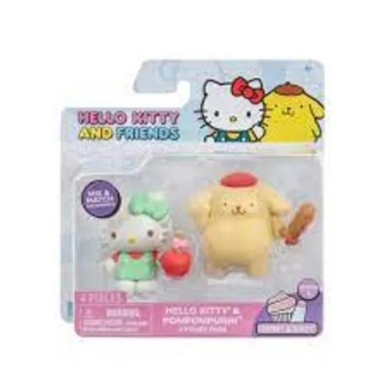 Imagem de Hello Kitty - Pack com 2 Figuras e Acessórios - Hello Kitty e Pompompurin (maçã e Hot-Dog) - Sunny