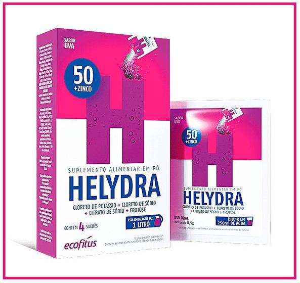 Imagem de Helydra Sabor Uva Com 4 Sachê 8,5g - Ecofitus