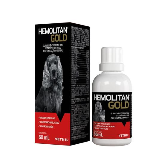 Imagem de Hemolitan Gold 60 ml - Vetnil