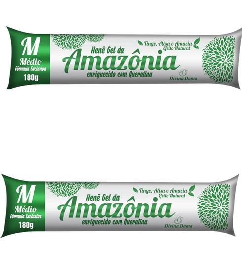 Imagem de Hene em gel amazonia 180gr bisnaga preto medio (preto natural)