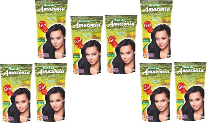 Imagem de Hene em gel amazonia 180gr pouch preto medido (preto natural)