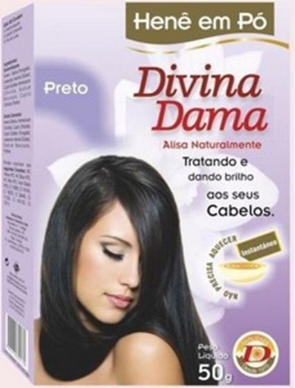 Imagem de Hene em Po Divina Dama 50gr Jaborandi ( Cores Incolor, Chocolate, Preto, Azulado, Castanho )