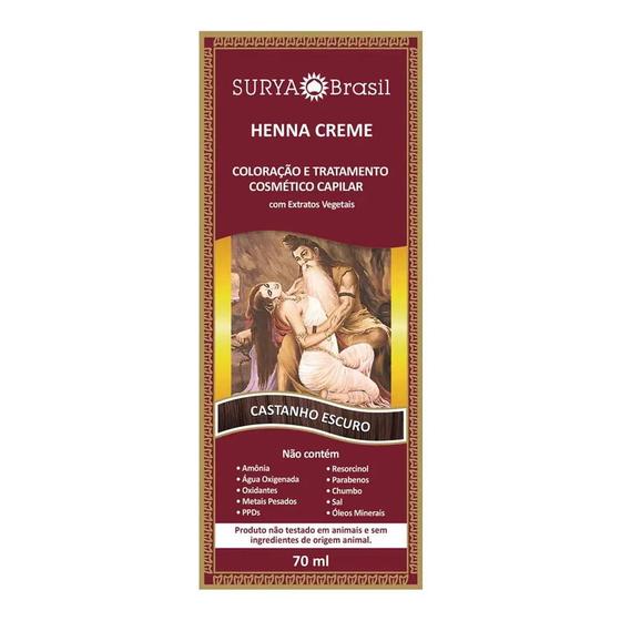 Imagem de Henna Creme Surya Castanho Escuro  70ml