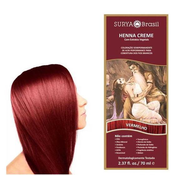 Imagem de Henna Creme Surya Vermelho