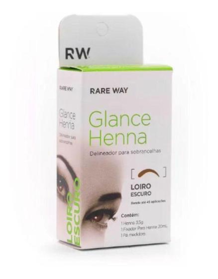 Imagem de Henna Glance Para Sobrancelhas Loiro Escuro  Premium - Rare Way