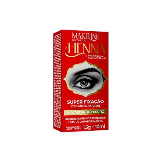 Imagem de Henna sobrancelha makeline 1.5g 3.0 castanho escuro