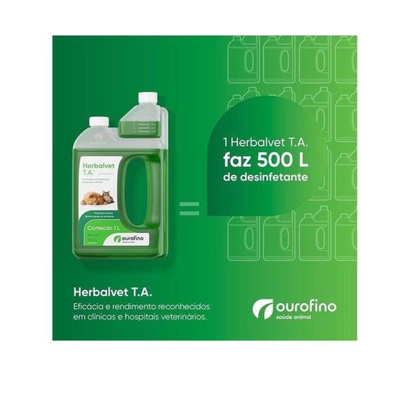 Imagem de Herbalvet T.A Desinfetante Eliminador De Odores 1 Litro