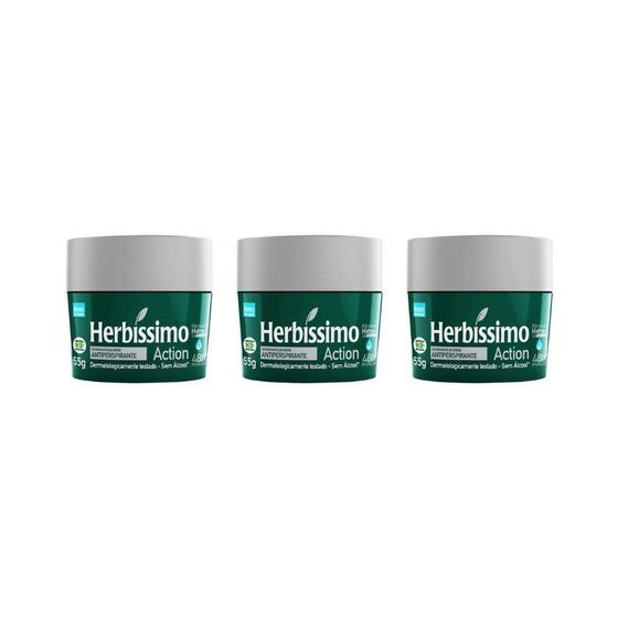 Imagem de Herbissimo Creme 55G Action - Kit Com 3Un