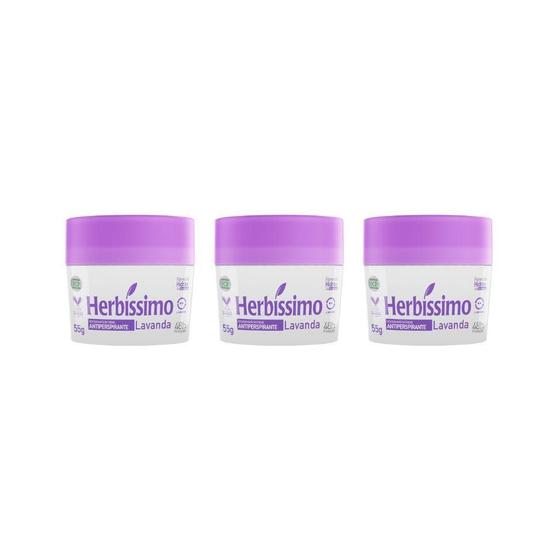 Imagem de Herbissimo Creme 55G Lavanda - Kit Com 3Un