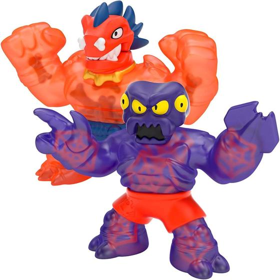 Imagem de Heróis de Goo Jit Zu Dino Power Versus Pack - 2 Action Figures - Volcanic Rumble - Blazagon vs. Redback  Inclui 2 heróis exclusivos  para idades 3+
