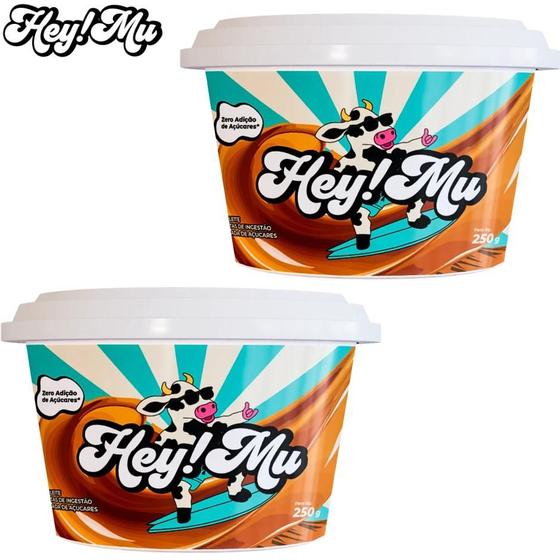 Imagem de Hey mu doce de leite zero adição de açucar 250g - kit 2 un