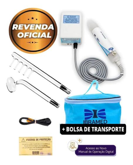 HF Ibramed - Aparelho de Alta Frequência - 2 Eletrodos Menor preço em HF Ibramed - Aparelho de Alta Frequência - 2 Eletrodos