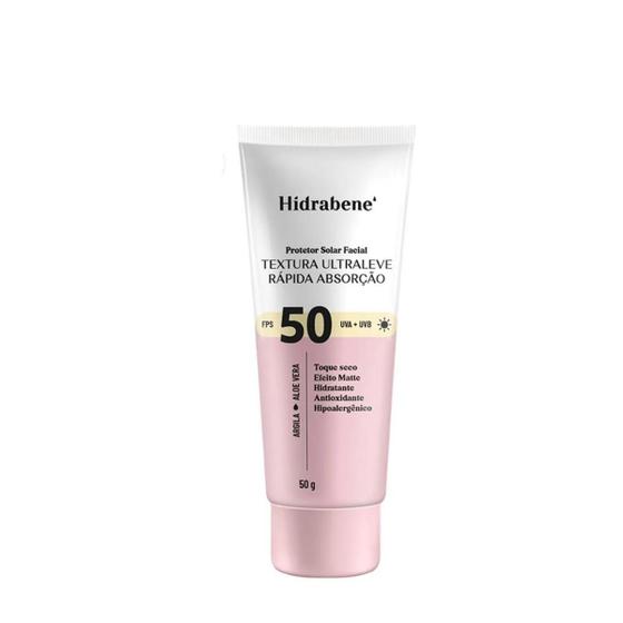 Imagem de Hidrabene Protetor Solar Facial Textura Ultra Leve Fps50 50G