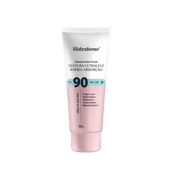 Imagem de Hidrabene Protetor Solar Facial Textura Ultra Leve Fps90 50G