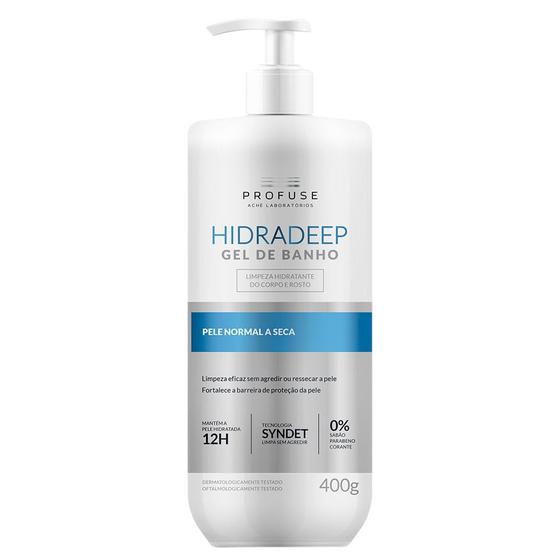 Imagem de Hidradeep Gel de Banho Profuse Limpeza Hidratante Corporal e Facial 400g