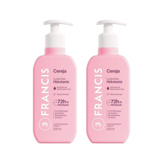 Imagem de Hidratante Corporal Francis 200ml Rosa - Kit C/2un