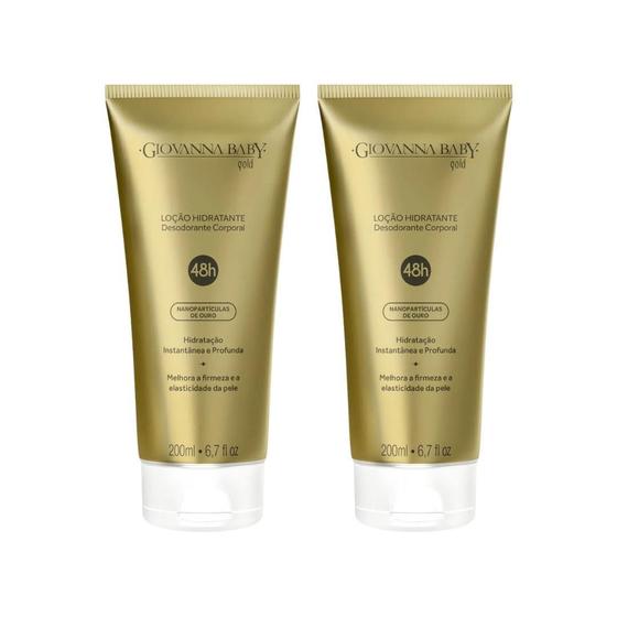 Imagem de Hidratante Corporal Giovanna Baby 200Ml Gold - Kit C/2Un