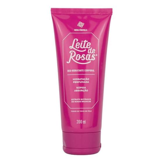 Imagem de Hidratante Corporal Leite De Rosas 200Ml Na Embalagem