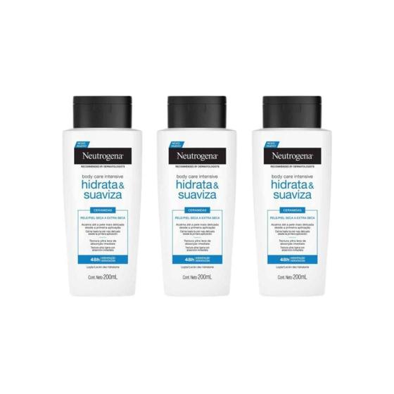 Imagem de Hidratante Corporal Neutrogena 200Ml Hidrata Suaviza-Kit3Un