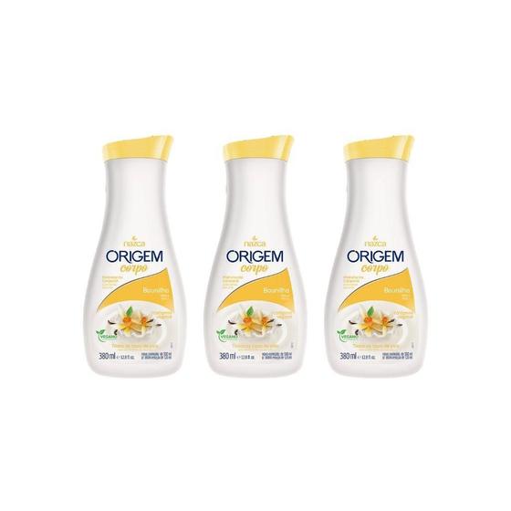 Imagem de Hidratante Corporal Origem 380Ml Baunilha - Kit Com 3Un