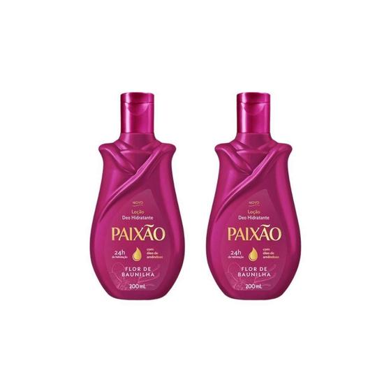 Imagem de Hidratante Corporal Paixao 200Ml Flor Baunilha - Kit Com 2Un