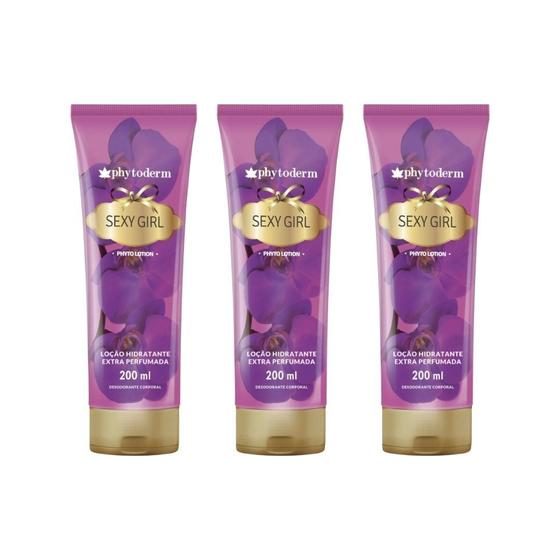 Imagem de Hidratante Corporal Phyto Lotion 200Ml Sexy Girl - Kit 3Un