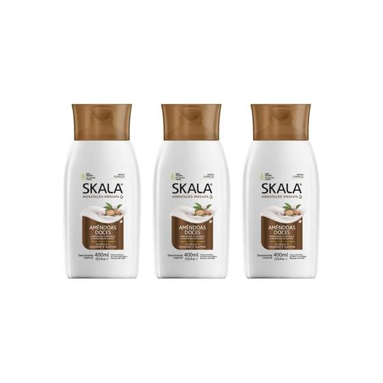 Imagem de Hidratante Corporal Skala 400Ml Amendoas Doces-Kit C/3Un