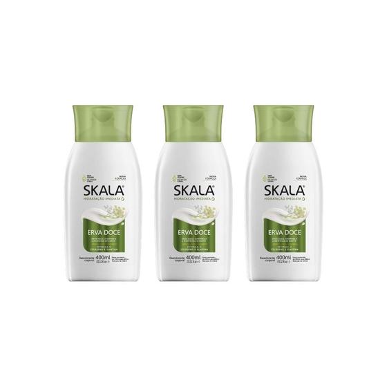 Imagem de Hidratante Corporal Skala 400Ml Erva Doce-Kit C/3Un