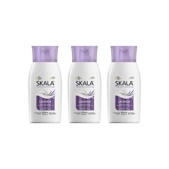 Imagem de Hidratante Corporal Skala 400Ml Lavanda-Kit C/3Un