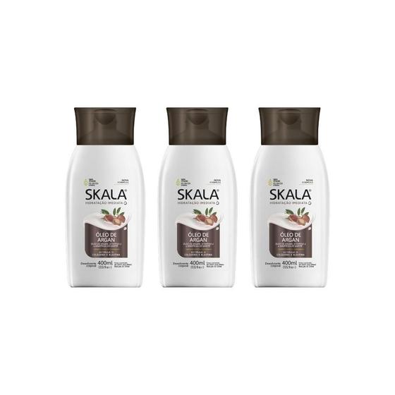 Imagem de Hidratante Corporal Skala 400Ml Oleo De Argan-Kit C/3Un