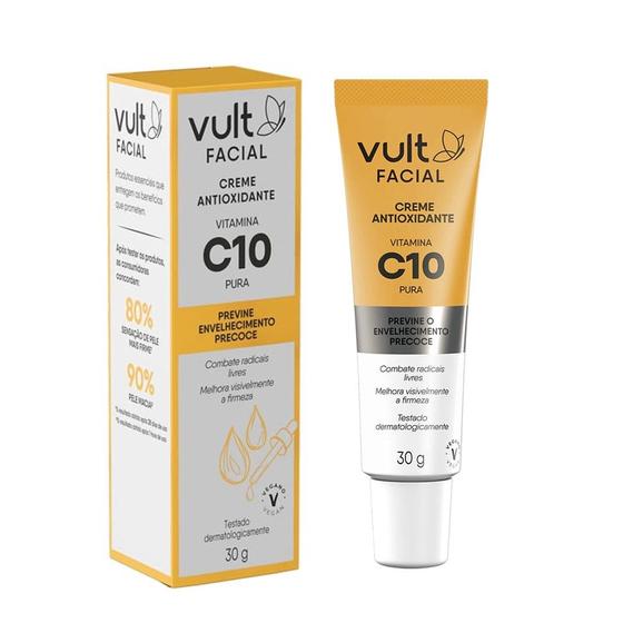 Imagem de Hidratante Creme Facial Antioxidante Vitamina C10 Anti Idade Pele 30ml Vult