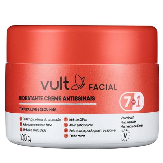 Imagem de Hidratante Creme Facial Antissinais Vult