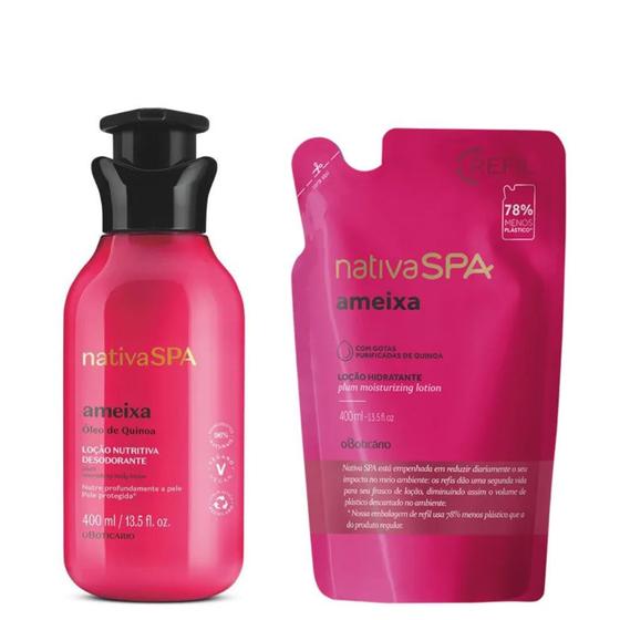 Imagem de Hidratante e Refil Nativa SPA Ameixa 400ml - O Boticário