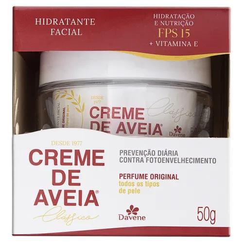 Imagem de  Hidratante Facial Fps 15 Davene Creme De Aveia Clássico 50g