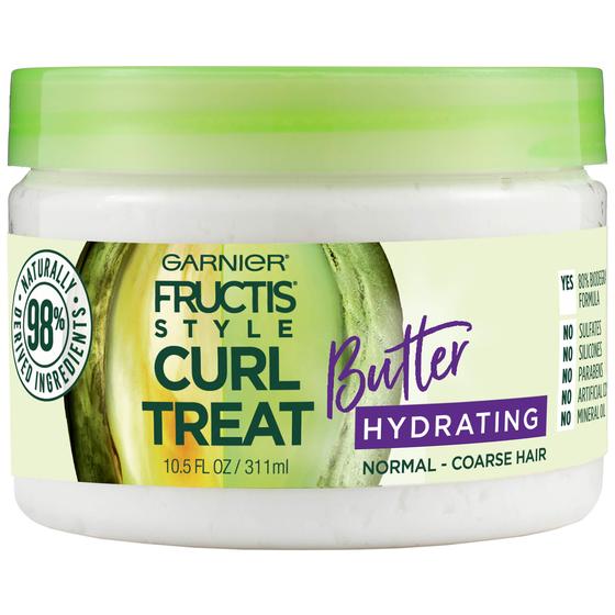 Imagem de Hidratante Garnier Fructis Estilo Curl Tratamento Manteiga para Cabelos Cacheados Normais a Grossrese, 10.5 Fl Oz