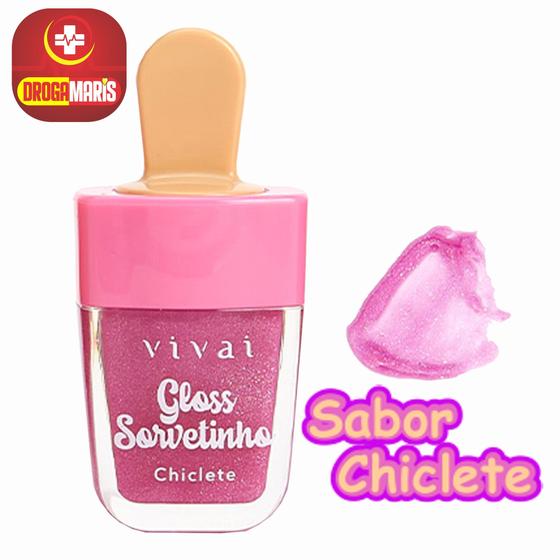 Imagem de Hidratante Labia Gloss Sorvetinho Vivai - Gloss com brilho e longa duração
