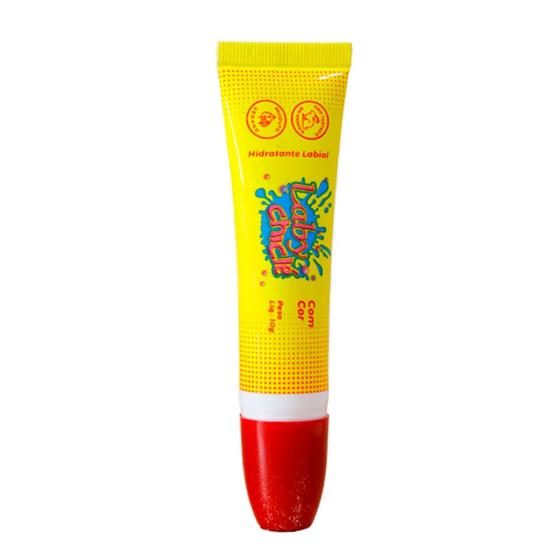 Imagem de Hidratante Labial Laby Chiclé com Cor Sabor Morango 10g