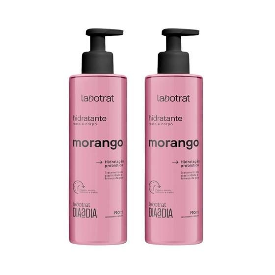 Imagem de Hidratante Labotrat 190ml Morango - Kit C/ 2un