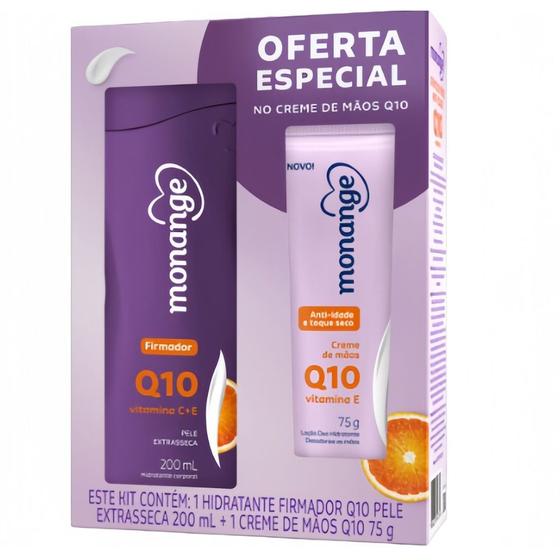 Imagem de Hidratante Monange Firmador Q10 Pele Extra Seca 200ml e Creme para Mão 75g